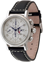 ZENO-WATCH BASEL Nostalgia Chronograph Power Reserve Ref. 98080-e2 white | 98080-a1 black SOP7750RM